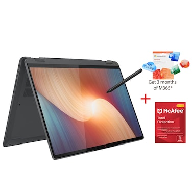 Lenovo IdeaPad Flex 5 2-in-1 Laptop, AMD Ryzen 5 5625U, 8GB RAM, 512GB SSD, 14-Inch WUXGA IPS, AMD Radeon Graphics Card, Windows 11 Home, Arctic Grey, 14ABR8