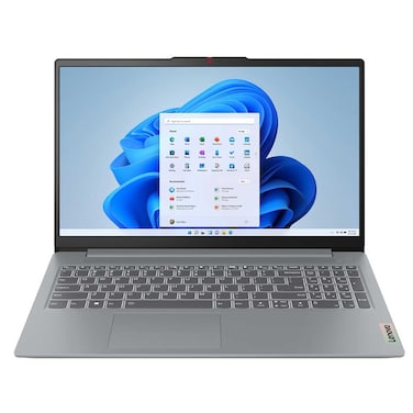 Lenovo IdeaPad Slim 3 Laptop, AMD Ryzen 5 7520U, 16GB RAM, 512GB SSD, 15.6-Inch FHD IPS, AMD Radeon 610M Graphics Card, Windows 11 Home, Arctic Grey, 15AMN8