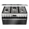 Bosch Seies 6 Cooker HGX5H8W50M, Cast Iron, Silver, 5 Burners