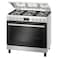 Bosch Seies 6 Cooker HGX5H8W50M, Cast Iron, Silver, 5 Burners
