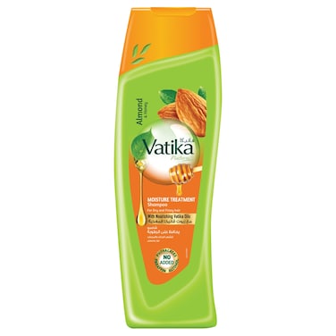 Dabur Vatika Naturals Almond and Honey Moisture Treatment for Dry and Frizzy Hair Shampoo, 350ml
