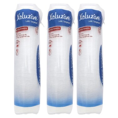 Xcluzive Round Makeup Cotton Pads 100 Pads, Pack of 3