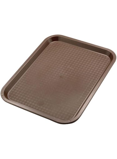 Sunnex Polypropylene Fast Food Tray - Brown 41.5 x 31cm