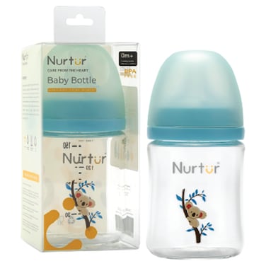 نيرتور بيبي زجاجة رضاعة  TCNR-8967-160G، للأطفال من عمر 0 ​​أشهر فما فوق، سعة 160 ملل