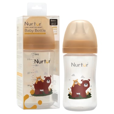 نيرتور بيبي زجاجة رضاعة  TCNR-8974-240P، 6 أشهر فأكثر، 240 ملل