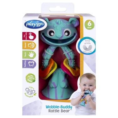 بلاي جرو لعبة الدب الخشخيشة  PG0188796، مناسبة للأطفال من عمر 6 أشهر فما فوق
