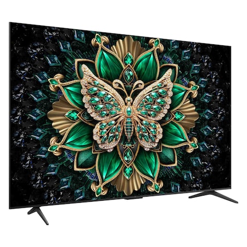 تي سي إل 65 بوصة 4K ألترا HD تلفزيون ذكي كيو دي - ميني LED 65C6K - أسود