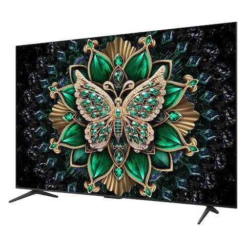 تي سي إل 65 بوصة 4K ألترا HD تلفزيون ذكي كيو دي - ميني LED 65C6K - أسود