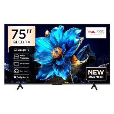 TCL 75-Inch 4K Ultra HD, Smart QLED TV, 75P79K, Black