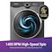 Daewoo Washer , 8 kg Front Load Washing Machine 1400 RPM, 15 Wash Programmes, Drum Clean, Anti Allergy Function, BLDC Inverter Motor , DWD,8S1413IN , Made in China , 1 Year Warranty
