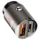 Swiss Military USB-C and USB-A Car Charger, 30W