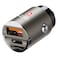 Swiss Military USB-C and USB-A Car Charger, 30W