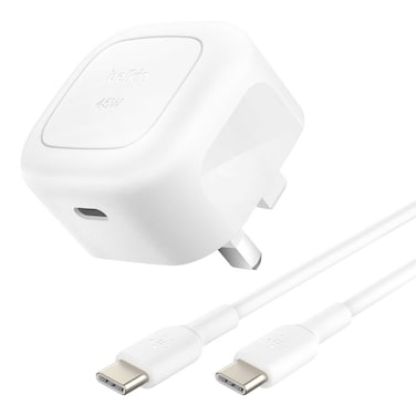 Belkin 45W Cubic Wall Charger, USB-C PD Fast Charging