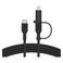 Belkin Boost 2-in-1 Data Sync and Charging Cable, Black