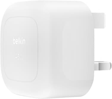 Belkin Compact Wall Charger 45W, USB-C Power Delivery Fast Charging For Apple iPhone 16, 16 Plus, 16 Pro, 16 Pro Max, 15 Series, Samsung Galaxy S25, iPad, Airpods &amp; More - White