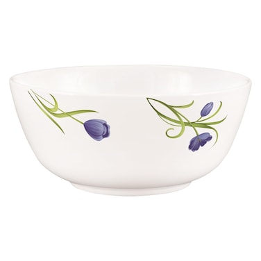 La Opala Diva Pearl Collection, Soup Bowl, Turquoise Trims, 12cm