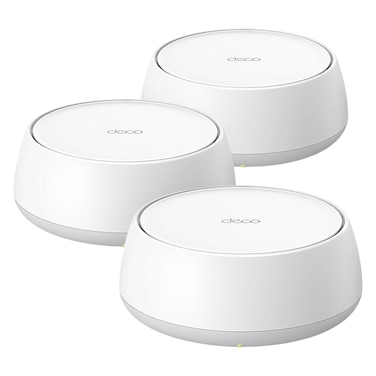 TP-Link Deco BE25 BE5000 Whole Home Mesh Wi-Fi 7 Router, White, 3 PCS