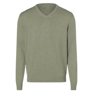 V-Neck Pullover for Men 014C, Small-Triple Extra Large, Khaki
