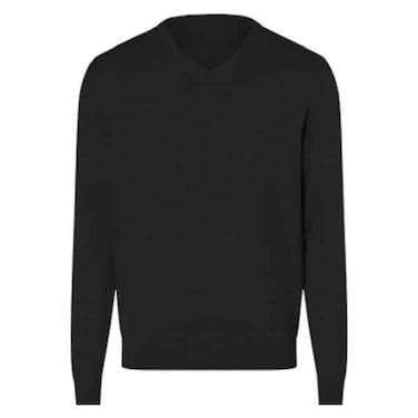 V-Neck Pullover for Men 014C, Small-Triple Extra Large, Black