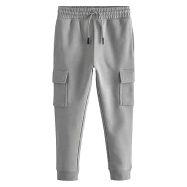 Drawstring Dual Pocket Jogger for Men 018C, Small-Triple Extra Large, Grey
