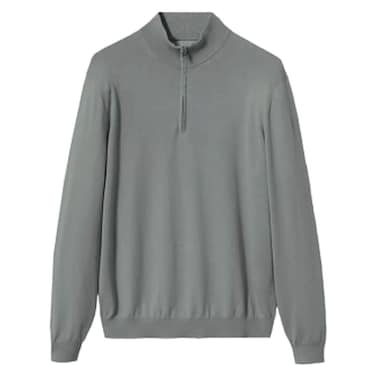 Full Sleeves Pullover for Men 015C, Small-Triple Extra Large, Grey