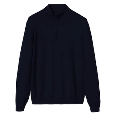 Full Sleeves Pullover for Men 015C, Small-Triple Extra Large, Navy Blue