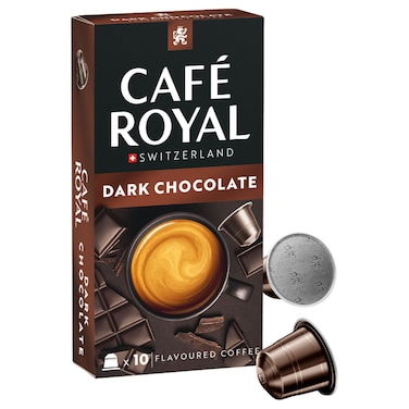 Cafe Royal Dark Chocolate Coffee Capsules 10 Capsules