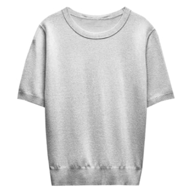 Silk Knit Pullover for Women, Extra Small-Double Extra Large, Light Grey