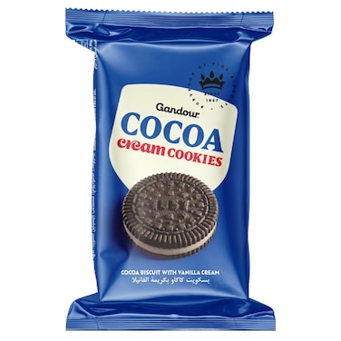 غندور بسكويت كوكيز بكريمة الفانيليا والكاكاو 38 غرام