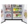 LG Side By Side Refrigerator GR-B267DBM3, Black, 650 L, DoorCooling
