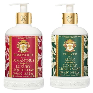 Saponificio Artigianale Fiorentino Luxury Liquid Soap, 500ml Pack of 2