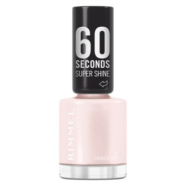 Rimmel London 60 Seconds Super Shine Nail Polish, 108 Cameo Rose, 8ml