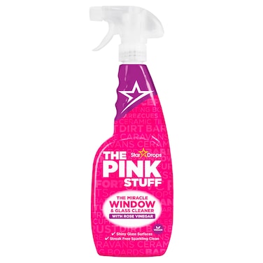 Star Drops The Pink Stuff The Miracle Window and Glass Cleaner with Rose Vinegar, 750ml
