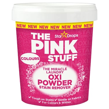 Star Drops The Pink Stuff The Miracle Laundry Oxi Powder Stain Remover for Colours, 1kg
