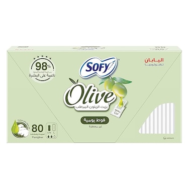 Sofy Olive Oil Moisturizer Cotton Touch Panty Liners, 80 Panty Liners