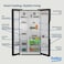 Beko Refrigerator 635 Litres Gross(558 Net) Capacity, Side by Side,No Frost,Low Noise,10 Years Warranty on ProSmart Inverter Compressor,GNE741PP(Black)