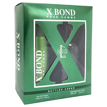 Louis Olivier X Bond Eau De Parfum and Perfumed Body Spray Gift Set, 100ml+200ml