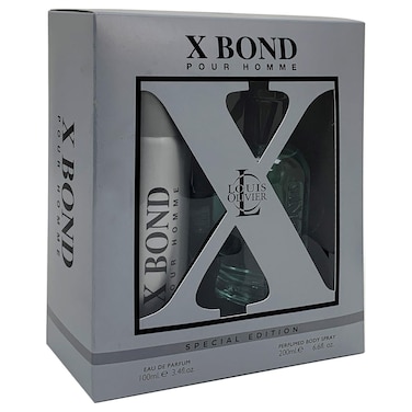 Louis Olivier Special Edition Eau De Parfum and Perfumed Body Spray Gift Set, 100ml+200ml