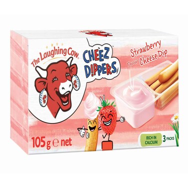 The Laughing Cow Cheez Dippers Blueberry Flavour Cheese Dip 3 Dippers, 105g