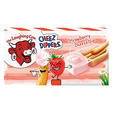 The Laughing Cow Cheez Dippers Strawberry Flavour Cheese Dip, 105g