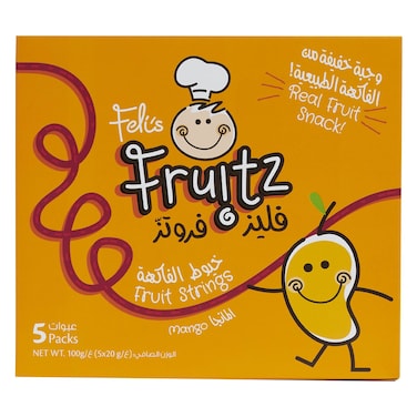 فيليز فروتز وجبة خفيفة بنكهة فاكهة المانغو 20 غرام حزمة من 5