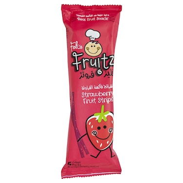 Feli's Fruitz Strawberry Fruit Strips Snack, 16g Pack of 5