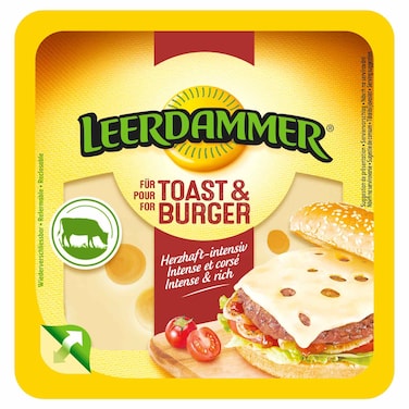 Leerdammer Cheese Slices for Toast and Burger 6 Slices, 150g