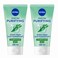 NIVEA Purifying Cleansing Face Wash, Combination Skin with Ocean Algae, 2x150ml