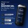 NIVEA MEN DEEP Shower Gel 3in1, Body Wash Micro-Fine Clay &amp; Woody Scent, 250ml Pack of 3