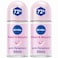 NIVEA Pearl &amp; Beauty Antiperspirant Deodorant for Women 48H, Roll-on, 50ml Pack of 2
