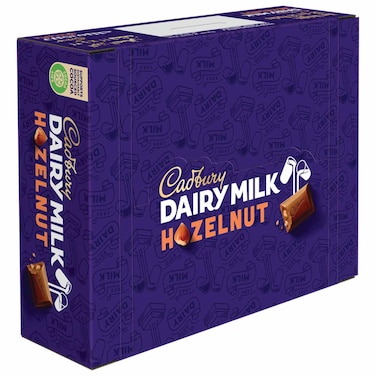 Cadbury Dairy Milk Hazelnut Milk Chocolate Bar, 32g, Pack of 12
