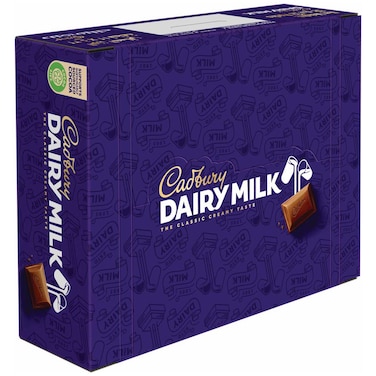 Cadbury Dairy Milk Classic Milk Chocolate Bar, 32g, Pack of 12