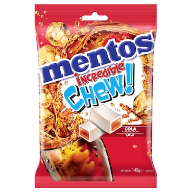 Mentos Cola Flavour Incredible Chew Bag, 140g