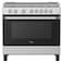 Midea Gas Cooker MFO-MG36LE(SS), 90x60cm, Silver, 5 Burners